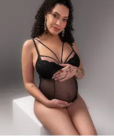 Studio maternity portrait